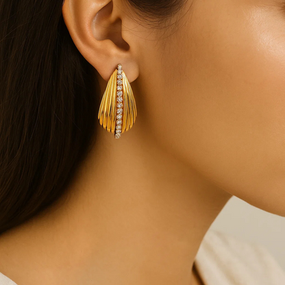 Lustre Cascade Hoops